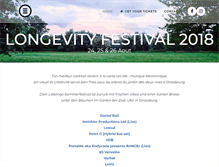 Tablet Screenshot of longevity-festival.com